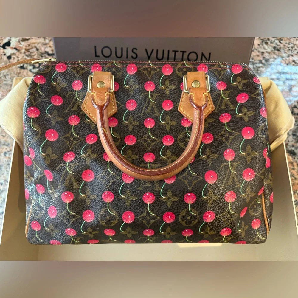 Louis Vuitton Monogram Cerises Speedy 25 - Picture 5 of 15